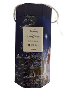 DaySpring 'He Still Is Found' 1000-Piece Puzzle - Navy Winter Scene